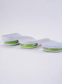 1 Paar Herren Erhöhende Einlegesohlen, ermüdungsfreies Kissen stoßabsorbierendes PVC-Halbpolster, geeignet für Sportschuhe, Stiefel und andere Schuhe