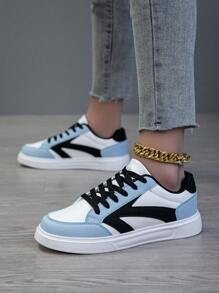Women's Casual Sneakers, Fashion Street Style Trainers, Lightweight Skate Shoes - Multicolor - View 2