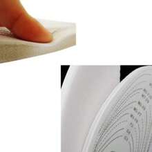1Pair Memory Foam Insoles Shoe Comfort Unisex Size Cushion Feet Pad Heel Shock Super Soft Replacement Innersoles For Slippers Sneakers Running Shoes Boots Liners Comfort Cushioning Shoe Insert White