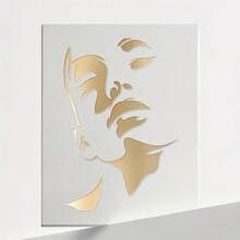 4 szt. wielokrotnego użytku szablony do konturowania twarzy, 8,27 x 11,02 cala - Różnorodne profile kobiet do majsterkowania, tatuaży, płótna i wystroju wnętrz - Materiał PET, idealny do tkanin, ścian drewnianych i mebli, powrót do szkoły, artykuły szkolne