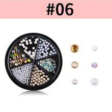 6 Grid 3D Nail Decoration Pendant Alloy Butterfly Shell Seahorse Starfish Pearl Ruby Color Round Beads 3D Metal Pendant Suitable For Nail Art Jewelry Making Technology DIY Nail Charms Nail Gems Nail Supplies