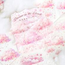 1 paquete de 20 pegatinas con tema de nubes coloridas - decoración linda para estuches de teléfono, scrapbooking, manualidades, diarios, papelería y útiles escolares - Ver 7