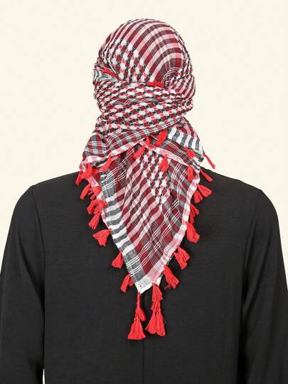 1pc Scarf Traditional Accessories Headscarf Neck Wrap Headscarf Windproof Scarf