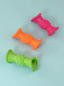 1PC RANDOM COLOR DENTAL CLEANING RUBBER TOY - Multicolor - View 3