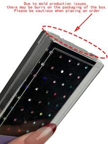 60 Piezas/caja Cristal Diamante De Imitación Para El Piercing De La Nariz