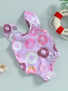 Newborn Baby Swimwear - Purple - View 2