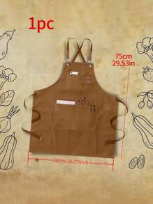 1PC Custom Apron With Pockets, Personalized Apron In, Canvas Apron, Embroidery Apron, Custom Kitchen Apron, Personalized Chef Apron,Durable,Breathable,Lightweight,Washable,Cute,Love,Soft,Comfortable,Simple,Custom,Personalized,Unique,Him,Her,Boyfriend,Girlfriend,Dad,Mom,Family,Friends,Bed,Car,Bedroom,Tea Room,Living Room,Sofa