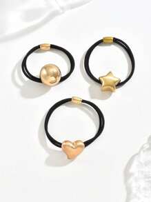 1pc/2pcs/3pcs Hair Ties Fashionable Simple Atmosphere Suitable For Different Occasions Elegant Hair Tie
