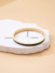 1 chiếc vòng tay bằng thép không gỉ phong cách bãi biển mùa hè, phụ kiện hàng ngày cho phụ nữ, quà tặng tốt nghiệp/sinh nhật - Vàng - Xem 5