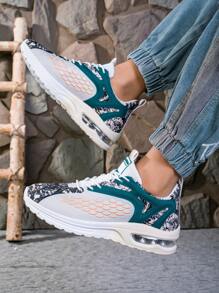 Women's Breathable Color-Block Casual Lightweight Walking Sneakers - Multicolor - View 5