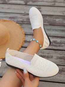Women's New Flat Shoes For Autumn, Vintage Soft Bottom Low Heel Shoes, Comfortable Flat Ladies Loafers