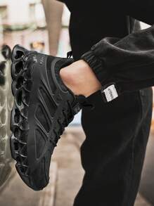 Men's Casual Air Cushion Sports Shoes, Comfortable Shock Absorption And Non-Slip Design Running Shoes, Suitable For Outdoor Sports And Daily Wear