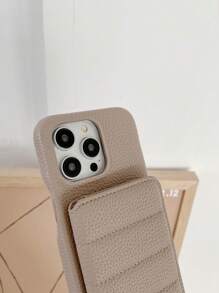 1pc Minimalist Fashionable Litchi Grain PU Leather Lanyard Phone Case Suitable For Apple 17 Air 16 16E 15 14 Plus 13 12 11 Pro Max, Pixel 10 9 Pro XL 8 7 6 9A 8A 7A 6A, Galaxy, 11 Lite 12 12X 12S 13 14 Redmi, Oneplus, Honor, MOTO Edge