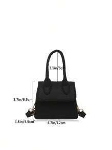 1pc Fashion Crossbody Bag Contrasting Felt Bag Casual Simple Hand-Held Personalized Fashionable Small Square Bag, High-Grade Solid Color Matching Crossbody Bag, Felt Fabric Magnetic Buckle Closure, Suitable For Girls To Go Shopping, Travel, Daily Use, Adjustable Shoulder Strap, Fashionable And Versatile Square Bag Shape, It Is The Best Choice For Giving Gifts To Friends