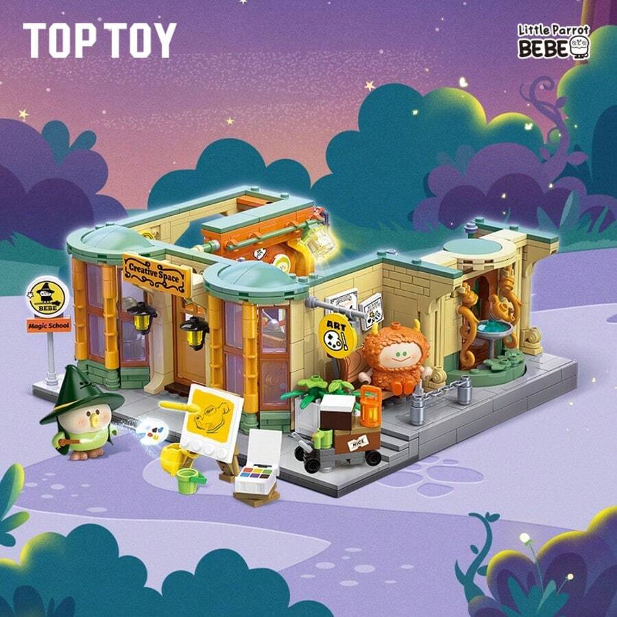 Miniso TOP TOY - Academia mágica fantasía "Pequeño loro BEBE" Serie