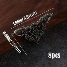 4-8pcs Decorative Wood Corner Protector For Cupboards - Bronze Finish