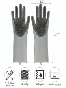 Cleaning Glove Loofah Sponge Household Cleaning Glove, Kitchen, Bathroom, Home Dishwashing Glove Cleaning - 什錦 - 查看 7