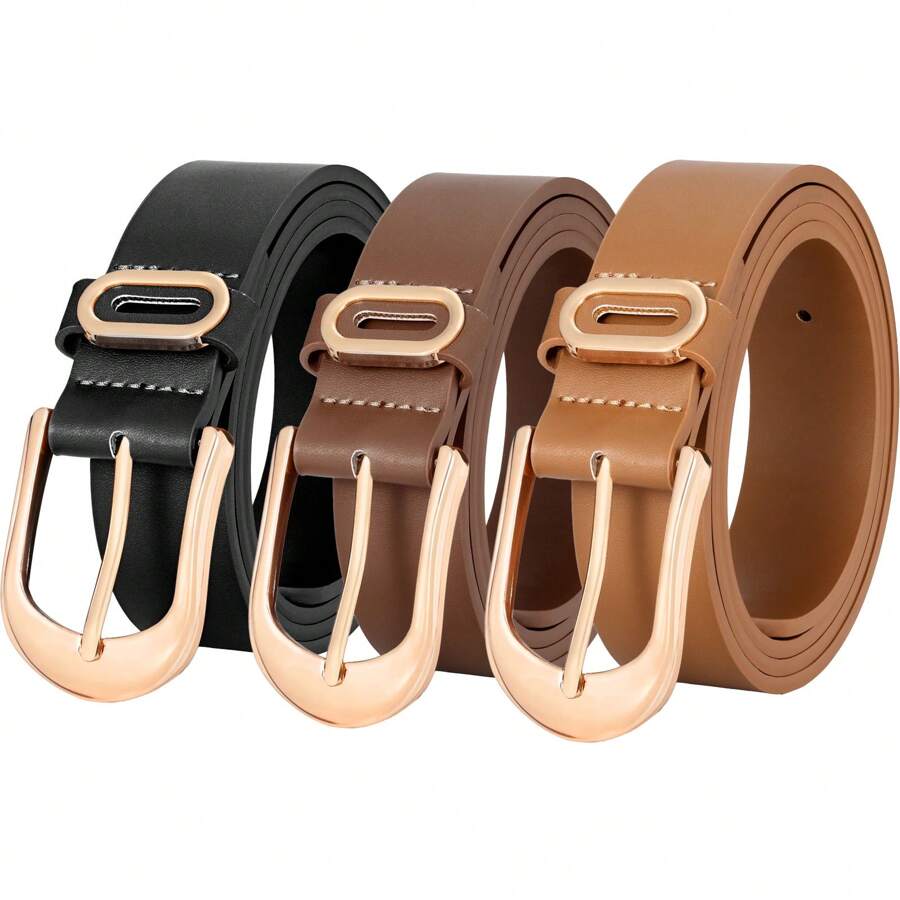 1pc Plus Size Women PU Leather Belt Decor Swing Dress, Sweet Design For Daily Wear Summer, School