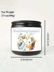 1pc Easter Scented Candle, Easter Cute Bunny Candle, Colorful Egg Scented Candle, Best Easter Gift For Friends, Scented Candle, Candle, Easter Candle, Candle,Candles, Gifts, Home Decor,Easter,Jar Candles , Ornaments, Decorations, Birthday Graduation