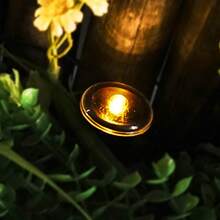 1pc Solar Guide Light Outdoor Waterproof Landscape Decoration Light Layout Ornament Courtyard Light Suitable For Home Courtyard Villa Garden - Black - View 11