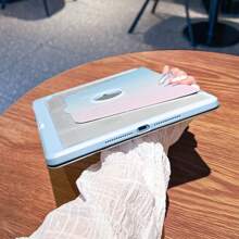 1pc, Pen Slot + 720° Rotation Apple Tablet Case Pro 2024 13 Inch/5th /6th/7th /Pro 11 Inch 1st 2nd /Air6 2024 4th 5th Gen/8th /9th Gen/10th Office Supplies, LOGO Hole Drop-Proof And Shockproof, PU Leather, Automatic Wake-Up/Sleep, Simple Gradient Color Pattern, Acrylic Hard Back Panel, Silicone Soft Edge Design, With Support Slot IPad Case Gift