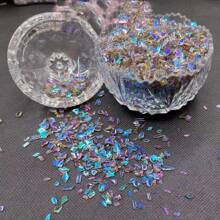100PCS Mixed Shape Aurora Glass Crystal Nail Art Rhinestone Nail Gem Rainbow Flat Back Rhinestone Used For 3D DIY Nail Art Crafts Jewelry Decoration