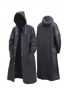 1/2 件男式女式纯色防水长袖连帽雨衣，防风、防水、快干，非常适合骑行和户外探险，可折叠、便携，适合户外徒步旅行钓鱼登山，适合骑行和户外探险 - 可折叠、便携、加厚设计 - 休闲风格旅行配件