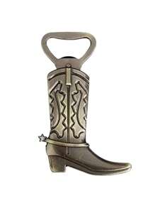 1 pieza/2 piezas Abrebotellas con forma de bota de metal dorado, herramienta creativa de bar para festivales, bodas, fiestas, cervezas, latas, para exteriores, camping