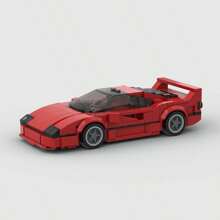 MIKEMENG Back To The Future Time Machine Supercar Racing Car Classic Building Block Toy Set, Children's Educational Creative Toy, Adults' DIY Car Model Kit, City Technology Champion Cup Series, Suitable As Birthday, Halloween, Christmas Gift, And For Collection And Home Decoration
