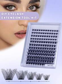 144 簇，12 扇形，8-16 毫米柔软舒适豪华浓密睫毛延长，可熔貂皮风格，深受欧美欢迎