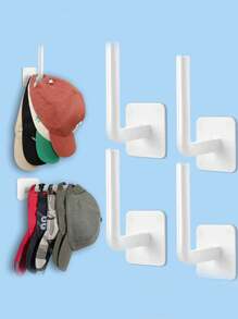Set de 4 ganchos multipropósito para colgar en la pared para bolsas de maquillaje, lazos para el cabello, sombreros, utensilios de cocina, toallas, organización de almacenamiento