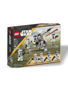 Set di costruzione di blocchi giocattolo Battaglione del 501° Clone Troopers™ di Star Wars 75345 - Decorazione per camera e casa, regalo di compleanno perfetto per bambini, ragazzi e ragazze di età 6+