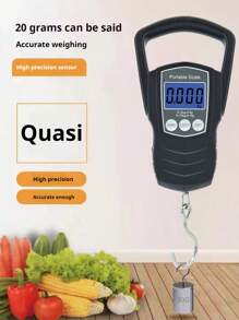 [Multifunctional Scale]1 Pc 50/75kg Portable Handheld Hanging Weighting,High Precision Sensor 4 Units G/Oz/Kg/Lb Portable Digital Electronic Luggage Scale,Home Travel Hanging Luggage Scale - Multicolor - View 9