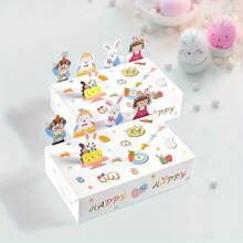 10pcs Easter Bunny & Chicks 3D Pop-Up Gift Boxes, Multiuse Paper Gift Boxes Suitable For Easter, New Year And Various Celebrations - Multicolor - View 2
