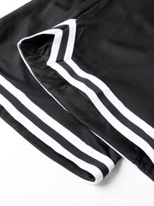 3 Pcs/Set Fashionable Mesh Sport Shorts For Men, New Summer Casual Fitness Pants, Breathable Quick-Dry Running Shorts - Black - View 7