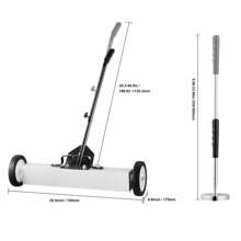 15-Inch Or 24-Inc Or 36-Inc Magnetic Sweeper With Wheels, 8 Lbs Or 50 Lbs Or 55 Lbs Capacity, With Telescoping Magnetic Pickup Tool, Adjustable Handle, Magnetic Pickup Sweeper To Pick Up Nails And Screws, For Workshop, Garage, Yard - Sức chứa 24 x 3,2in-50 lbs - Xem 9