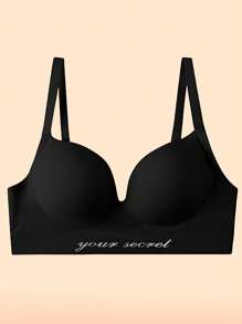 Set de 3 sujetadores inalámbricos con efecto push-up, ropa interior minimalista y transpirable de uso casual para mujeres