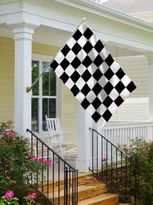 3x5Ft Checkered Black And White Racing Flag, Fade Proof Flags With Grommets, High-Quality Hanging Flag, Room Decor, Garden Flag Decor, Vivid Color, And UV Fade Resistant, Outdoor Holiday Decoration