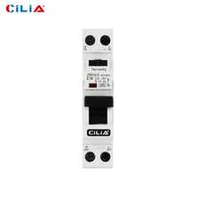 CILIA Interruttore differenziale CILIA 4 pezzi, 1 modulo, connessione DIN (universale per qualsiasi quadro elettrico commerciale), 1P+N, 6,0 KA, 30 MA, 230 Vac, tipo AC, curva di intervento C
