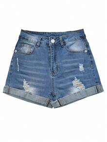 女士牛仔高腰紧身迷你裙，性感复古时尚裙子，春夏