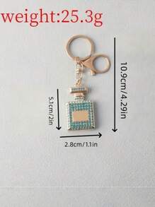 Creative And Fashionable Rhinestone Car Pendant Keychain Rhinestone Perfume Bottle Ladies Bag Pendant Accessories Bridesmaid Gifts