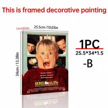1/6Pcs Home Alone - Movie Posters Wall Arts - 90's Movie Posters - Canvas Wall Decorate - Home Alone Movie Poster For Living Room Bedroom Decor Gifts Birthday Graduation