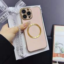 1pc Rechte Candy Siliconen Lanyard Telefoonhoesje Compatibel met iPhone 16 Pro Max/ Galaxy S24 Ultra/ Edge 30/Infinix Smart 8/Infinix Hot 40i/Tecno Spark 20/Tecno Spark 20C/Tecno Spark Go 2024/Redmi Note 13 Pro+/Honor X8