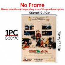 1/6Pcs Home Alone - Movie Posters Wall Arts - 90's Movie Posters - Canvas Wall Decorate - Home Alone Movie Poster For Living Room Bedroom Decor Gifts Birthday Graduation