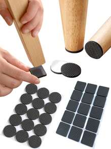 Pack de 30 patins anti-dérapants pour meubles - protecteurs de pattes de chaise réduisant le bruit - coussins de pied de table - protecteurs de sol anti-dérapants et anti-rayures à usage multiple pour chaises et tables