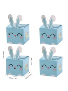 小兔萝卜糖礼盒复活节卡通小礼物糖果饼干包装纸盒