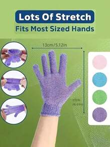 2/4 pezzi Guanti da bagno, Asciugamani da bagno, Guanti esfolianti da bagno, Asciugamani da bagno doppia faccia per massaggio, Spugne per il bagno con gel doccia, Perfetti strumenti per la pulizia del corpo, adatti per uso domestico