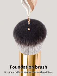MAANGE 4pcs High-Ended Makeup Brushes Set 2pcs Dual-Ended Powder Blush Makeup Brush Soft Dense Fiber Comfortable Handle 2pcs Angle Top Foundation Makeup Brush For Liquid Cream Cosmetics Blending Contouring Brushes Basic Beauty Tool Kit Easy To Carry For Travel, Gift