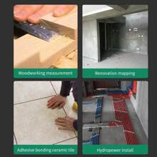 New Multifunctional Ruler, Extendable Up To 2M, With Tape Measure, Strong Magnets, 3-Vial Level, Multi-Angle Measurement, ABS Body, High Precision Mini Balance Instrument, Suitable For Vertical Measurement At Home - Green - View 9