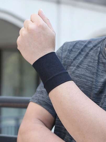 1 Pair Thin Breathable Ice Silk Wrist Sleeve, Summer UV Protection Arm Sleeves For Men Sleeves Cover Arms